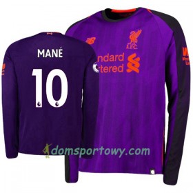 Koszulka Liverpool Sadio Mane 10 Wyjazdowe Koszulki Piłkarskie 2018-2019 Długi Rękaw
